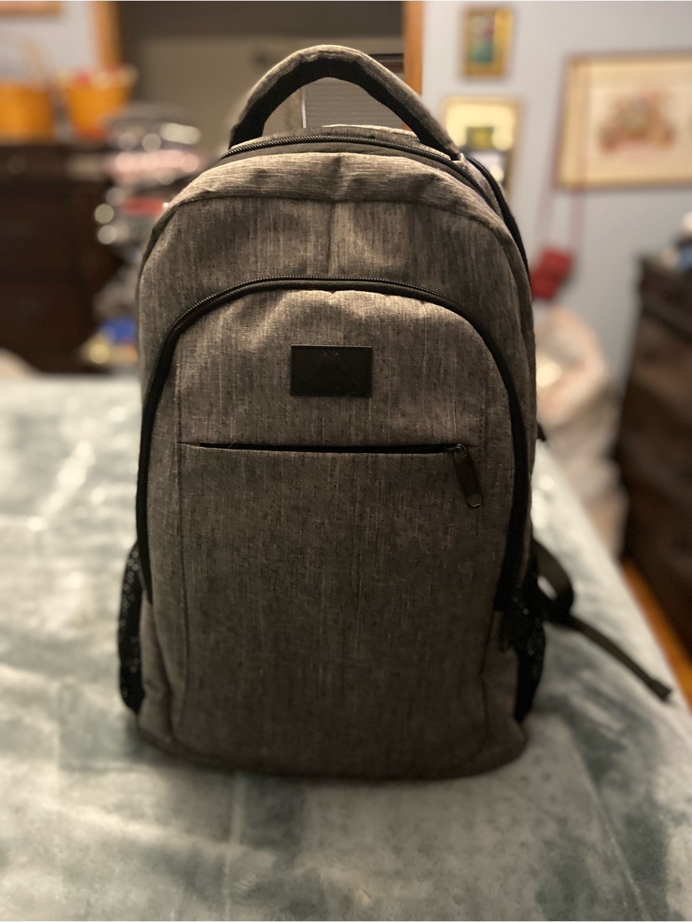 Sleek Gray Travel & Work Backpack - Everyday Organizer
